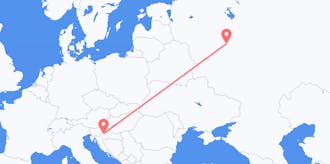 Flights from Russia to Croatia