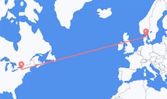 Flyg från Ithaca, USA till Ålborg, Danmark