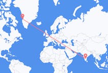 Flights from Bengaluru, India to Aasiaat, Greenland