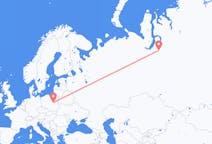 Flyg från Novyj Urengoj till Warszawa