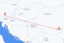 Vluchten van Klagenfurt, Oostenrijk naar Boekarest, Roemenië