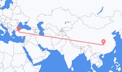 중국 장가계에서 출발해 터키 쿠타히아(Kütahya)로(으)로 가는 항공편