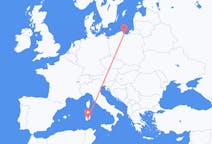 Flights from Cagliari, Italy to Gdańsk, Poland