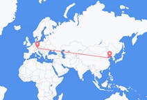 Flyg från Yantai, Kina till München, Tyskland