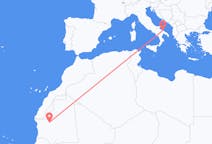 Flyreiser fra Atar, Mauritania til Bari, Italia