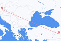Flüge von Mus, die Türkei nach Graz, Österreich