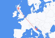 Vluchten van Pescara, Italië naar Glasgow, Schotland