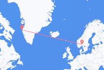 Loty z Osło, Norwegia do Sisimiut, Grenlandia