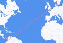Flyreiser fra Cali, Colombia til Billund, Danmark