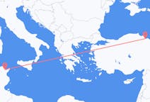 เที่ยวบิน จาก Tunis, ตูนิเซีย ไปยัง ซัมซุน, ตุรกี