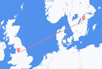 来自英格兰的出发地 曼徹斯特目的地 瑞典林雪平的航班