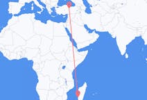 Flyg från Toliara, Madagaskar till Sivas, Turkiet