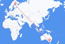 Flights from Melbourne, Australia to Kajaani, Finland