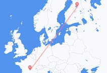 Vluchten van Clermont-Ferrand, Frankrijk naar Kajaani, Finland