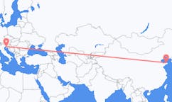 Flyrejser fra Yantai, Kina til Trieste, Italien