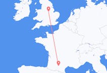 Flights from Toulouse, France to Nottingham, England