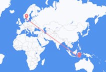 Flyreiser fra Kupang, Indonesia til Göteborg, Sverige
