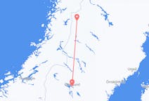 Vluchten van Östersund naar Hemavan