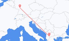 Flyg från Mannheim, Tyskland till Ohrid, Nordmakedonien