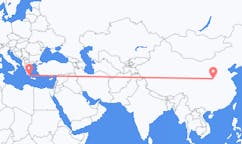 Flyrejser fra Yuncheng, Kina til Kythera, Grækenland