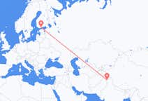 Loty z Śrinagar, Indie do Helsinek, Finlandia
