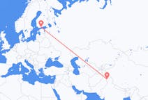 Flyrejser fra Srinagar til Helsinki