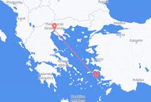 Vols depuis la ville de Thessalonique vers la ville de Leros