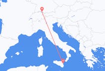 Flug frá Catania, Ítalíu til Friedrichshafen, Þýskalandi