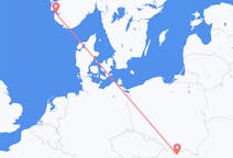 出发地 斯洛伐克波普拉德目的地 挪威斯塔万格的航班