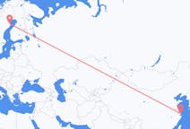 出发地 中国出发地 上海市目的地 瑞典斯凯莱夫特奥的航班