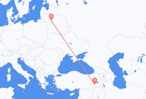 Fly fra Vilnius til Siirt