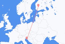 Flights from Pula, Croatia to Tampere, Finland