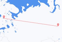 Vols depuis la ville de Kajaani vers la ville de Nijnevartovsk