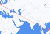 Flyreiser fra Bandar Seri Begawan, Brunei til Hannover, Tyskland