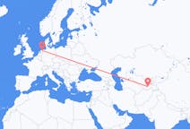 Flyrejser fra Dusjanbe, Tadsjikistan til Groningen, Holland