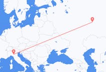 Flights from Nizhnekamsk, Russia to Parma, Italy