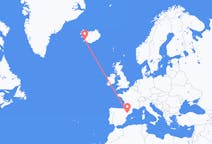 Fly fra Lleida til Reykjavik