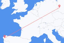 Fly fra Zielona Góra til Santiago de Compostela