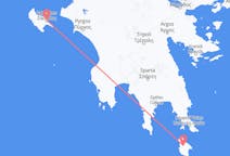 Vluchten van Kythera, Griekenland naar Zakynthos-eiland, Griekenland