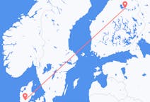 Fly fra Kajaani til Billund