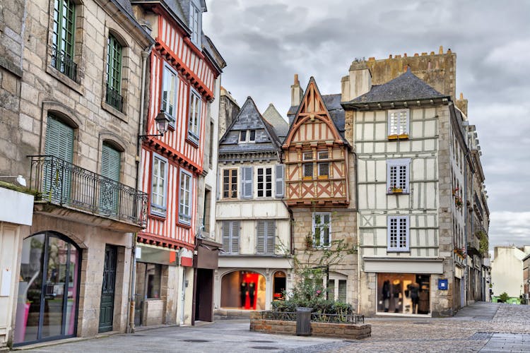 Photo of Old traditional houses Quimper, France . 