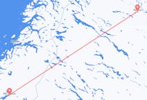 Vols depuis la ville de Kiruna vers la ville de Mo i Rana
