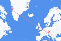 Flyg från Klagenfurt, Österrike till Aasiaat, Grönland