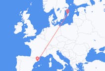 Flyreiser fra Visby, Sverige til Barcelona, Spania