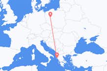 Vluchten uit Poznań, Polen naar Korfoe, Griekenland