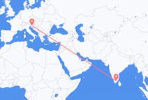 Flights from Madurai to Ljubljana