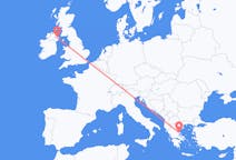 Flyrejser fra Volos, Grækenland til Belfast, Nordirland