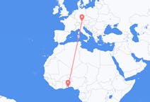 Flyrejser fra Lomé, Togo til München, Tyskland