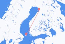 Flyrejser fra Mariehamn, Åland til Oulu, Finland