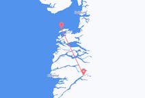 Flyreiser fra Aasiaat, Grønland til Kangerlussuaq, Grønland